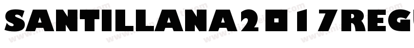 Santillana2017Regular Regular字体转换